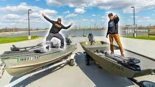 Jon Boat Fishing Tournament VS FLAIR || 50 State Fishing Tour (Lake Wannahoo NE)