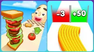 Bullet Army Run 3D vs Sandwich Runner 3D❤❤New Levels Big New Update Max Walkthrough Android iOS AS3