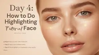 Day 4 “Self Makeup Class |  how to do perfect Highlighting on face 
