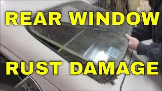 1969 VOLKSWAGEN FASTBACK REAR WINDOW REMOVAL AND RUST DAMAGE ASSESSMENT