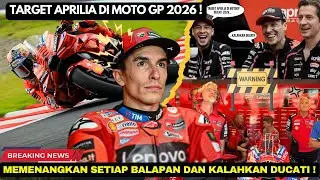 🚫PANAS‼️TARGET APRILIA DI MOTOGP 2026 GILA❗️DUCATI DAN MARQUEZ HARUS WASPADA❗️MOTOGP HARI INI🔥