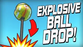 Race to the Checkpoint Before the EXPLOSIVE BALL Drops! (Scrap Mechanic Gameplay)