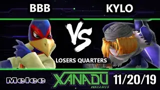 S@X 329 SSBM - BBB (Falco) Vs. Kylo (Sheik) Smash Melee Losers Quarters
