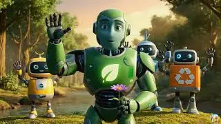 Robot Heroes Protecting Nature, The Forest Awakens and Fight Robbers