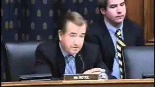 Royce Presses Administration on Sudan and LRA Atrocities