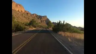 Riding out of Chisos Basin Big Bend