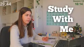 LIVE 12 HOURS Study With Me (60 min study + 10 min break)