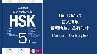HSK 5 Standard Textbook Volume 1 Lesson 7 | Kanji + Pinyin + Translation