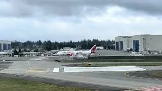 Brand new air India 787-9 first test flight as air India 