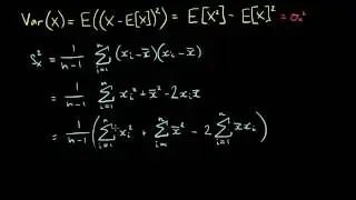 Quick Formula for Sample Variance