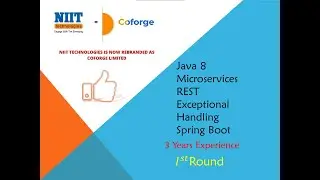 Coforge | NIIT | Round 1 | Java Interview Questions and answer | Spring | Spring Boot | Java8 | REST
