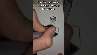 Marley's mom before his dad gave her his face. (day 288) #drawing #art