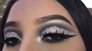 Silver Glitter Cut Crease | Jocy Reyes