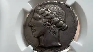 🪙 Lot 65: T&eacute;tradrachme, Leontini, 450-430 avant J.C. Vente aux Ench&egrave;res 25 et 26 octobre 2024
