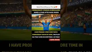 RAHUL DRAVID 🇮🇳❤️🫡CHINNASWAMY STADIUM IN BENGALURU HAVE PROBABLY SPENT MORE TIME IN #rahuldravid