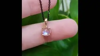 Round Moonstone Pendant