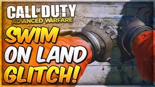 Advanced Warfare Swim Anywhere Animation Glitch on Defender! (COD AW Funny Swimming On Land Glitch)