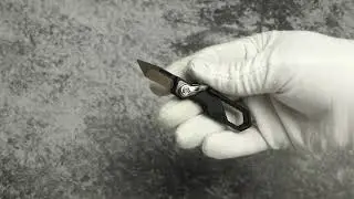 Titanium Folding Mini Knife Paper Cutter Keychain Pocket Outdoor EDC M390 Blade
