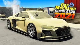 Реставрация Audi R8 мощностью 1100 л.с. &mdash; Car Mechanic Simulator 2021