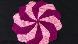 Star shape Doormat/ Table mat knitting pattern