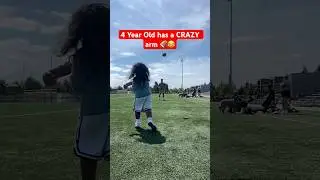This kid&rsquo;s gonna have a CANNON 🏈🎯 #qb