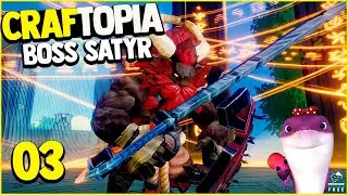 Construir Uma Torre E Derrotei o Boss Satyr - Craftopia Gameplay #03