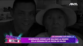 Diseñador Jorge Luis Salinas la rompe en la Semana de la Moda en Milán