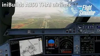 iniBuilds A350 landing in Kuala Lumpur MSFS2020