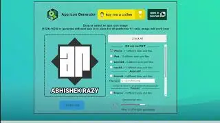 App Icon Sizes Generator (Android IOS Windows)