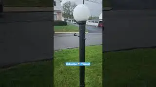 Front Yard Light Post Transformation Before and After!