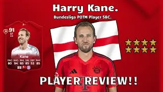 ⚽⭐ 91 Rated Harry Kane Player Review! Bundesliga POTM Player SBC!⚽🔥. FC 26 Ultimate Team.
