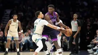 Anthony Edwards dagger layup preserves a Timberwolves 3 point win over the Bucks in the Prince unis!