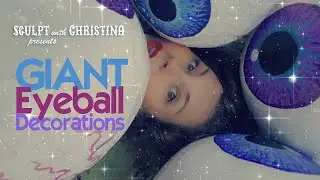 Huge Papier-mâché Eyeball Halloween Decoration