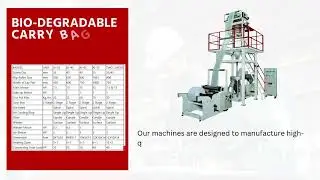 Fully Automatic Biodegradable Carry Bag Making Machine,