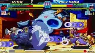Marvel vs. Capcom - Strider Hiryu, Gold War Machine vs. Venom, Wolverine