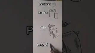 How To Draw Toilet Paper Roll 😱  #short #sketchbooktour #fastforwardart #penandinkdrawing #inklegend