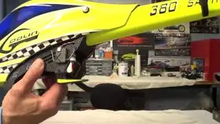 Sab Goblin 380 with Scorpion back up guard and where to install it