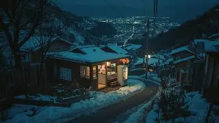 Tokyo After Midnight ❄️ Soft Snow Over Distant Hills [lofi hiphop mix]