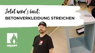 Kaminofen streichen - So einfach gestalten Sie die Betonverkleidung ArtBeton pure