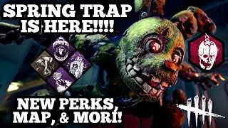 SPRINGTRAP IS HERE!!!! Perks, Addons, Mori, Etc | Five Nights At Freddy's DLC - Dead By Daylight PTB