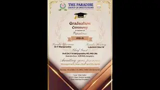 THE PARADISE GROUP OF INSTITUTIONS