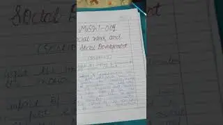 How to make IGNOU assignment | MSW master of social work | #ignou #ignouhandwrittenassignment