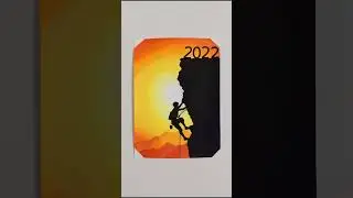 8 Easy painting | Happy new year 2023 drawing with poster colours. #shorts #anilarts
