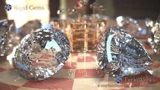 Rigid Gems - Close-up Shots of Different Diamond Cuts [HDR]