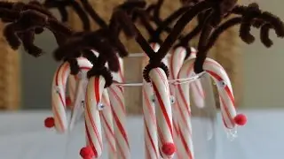 ♕ DIY: Candy Cane Reindeer