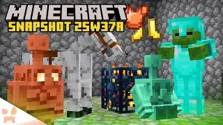 NEW ARMOR, LIGHTING, MINING, & GOLEM UPDATES + TOGGLEABLE SPAWNERS! (minecraft snapshot 25w37a)