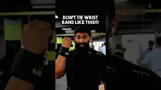 Don&rsquo;t tie wrist band like this #wristband #exercise #gymfitness #shorts