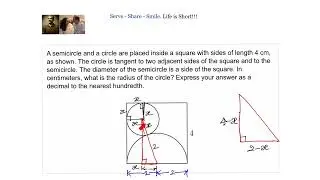 MATHCOUNTS Practice Question - What is the radius of the circle?