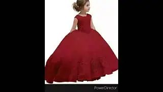 Ball gown  girls frock  design