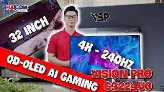 VSP QD-OLED AI Gaming Vision Pro G3224UOD:Si&ecirc;u Phẩm 4K 240Hz, M&agrave;u Sắc Sống Động Cho Game Thủ!